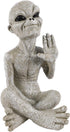 Alien Greetings Earthlings Sitting Statue 4.3" UFO Resin Figurine Decor for Garden Outdoor Space Decoration for Home Desk Indoor...