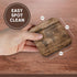 3dRose CST_205047_2 Print of Map of World on Wood Soft Coasters, (Set of 8)...