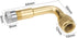 Mellbree 4-Pack Tire Valve Extension, 90 Degree Schrader Tire Valve Stem Extension Brass Adaptor Compatible for Passenger Cars, Stroller, Bicycles...