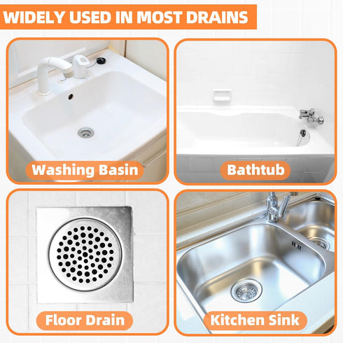 EastLink 30 Inch Drain Snake Hair Drain Clog Remover, Anti-Break Metal Drain Hair Remover with Nylon Layer, Sink Snake Drain Cleaner Tool for Bath...