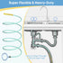 Kelly's Collection 50 Inch Drain Snake Hair Clog Remover, Extra Long Sink Snake Anti-break Metal with Nylon Layer, Shower Snake Hair Drain Cleaner...