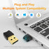 Bluetooth 5.3 USB Adapter for Desktop PC, Plug & Play Mini Dongle Receiver & Transmitter, Compatible with Laptop, Headphones, Keyboard, Mouse, Spe...