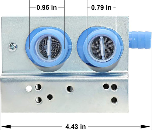 285805 Water Inlet Valve - Compatible with Whirlpool Kenmore May.tag and GE Washers wtw8500dc wtw4955h wtw5100vq2 417.97912702,110.92588210, 41797822700 (2 Year WARRANTY?