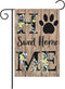 Home Sweet Home Spring Summer Garden Flag 12 x 18 Inch Lawn Flag Double Sided Printed with Pattern Outdoor Yard Welcome Flag Farmhouse Seasonal Ou...