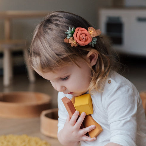 Flower Hair Clips For Little Girls, 6Pcs Floral Hair Accessories for Baby Toddlers Teen Girl Gifts (Flower Style-B)...