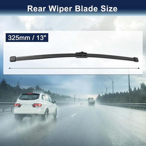 X AUTOHAUX 325mm Rear Wiper Blade for Audi Q5 2008-2015 for Audi A3 2013-2019...