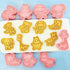 8 Pcs Cookie Cutters, 3D Cookie Cutter with Plunger Stamp, Animal Shape Cookie Molds, Embossing Plastic Biscuit Cutter Set for Kids Fondant Cookie...