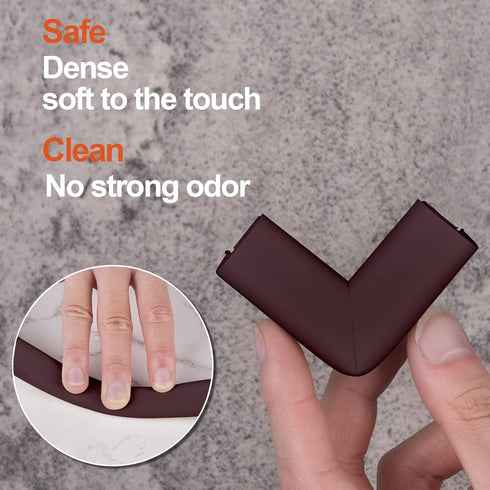 Baby Proofing Edge and Corner Guards, Safety Furniture Bumper with 3M Double-Sided Tape, Child Corner Protector for Fireplace, Table, Stair, Cabin...