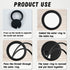 8 pcs 2 Inch 50 mm Plastic Desk Cord Cable Hole Wire Organizer Black Desk Grommet Adjustable Cord Cover (Black)...