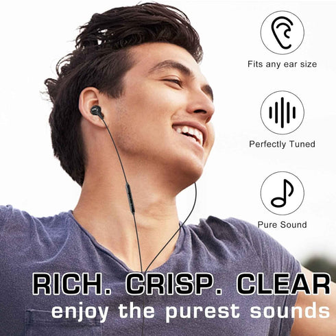 UrbanX 2021 Earbuds Stereo Headphones for Samsung GalaxyZ Flip3 5G/Z Flip4/Z Fold2 5G/Z Fold3 5G/Z Fold4 Designed by AKG - Braided Cable with Micr...