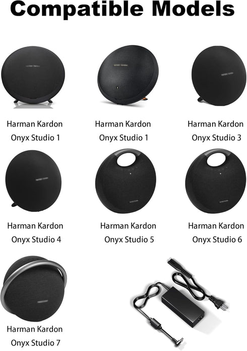 Charger for Kardon Charger Onyx Studio 7 6 5 4 3 2 1 Speaker, 19V Charger Power Cord Repacement for Harmon Kardon Charger Wireless Bluetooth Speak...