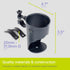 Bike Water Bottle Cages and Bike Phone Mount Bundle by Delta Cycle - Expanding Beverage Cup Holder for Handlebar Universal Bicycle Smartphone Hold...