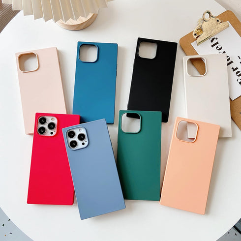Cocomii - Rectangle Case Compatible with iPhone 13 Pro Max/12 Pro Max - Soft Touch Silicone, Microfiber Lining, Women Girls Men, Case for iPhone 1...