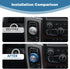 for Durango Gear Shift Knob Cover Trim Ring for Dodge RAM 2013-2017/Durango 2014-2017 Blue Interior Accessories...