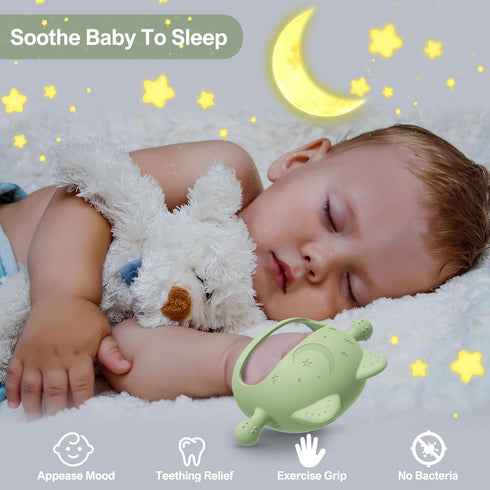 Baby Teethers 0-6 Months,Teething Toys for Babies 0-6 Months,Never Drop Baby Chew Toys for Teething Relief,Infant Hand Teether Pacifiers for 0-6 M...