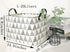 KUNRO Rectangle Toy Bin Waterproof storage organizer for Nursery Hamper Home decor Closet Kids Bedroom Laundry Baby Gift Shelf Baskets(Gray triang...