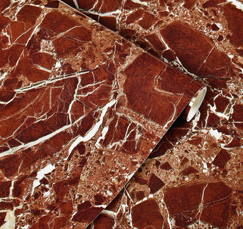 Amhao Marble Self Adhesive Paper 15.7inch x79inch Granite Look Effect Gloss Vinyl Film Wallpaper Kitchen Countertop...