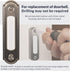 Newhouse Hardware LED Lighted Metal Door Chime Push Button (Satin Nickel) | Surface Mount Lighted Door Bell Button | Replacement Wired Doorbell Bu...