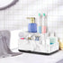 Toothbrush Holder,Bathroom Organizer Countertop, 5 Compartments Multifunctional Storage for Cosmetic, Makeup, Office Stationery Pencil,Toothpaste,...