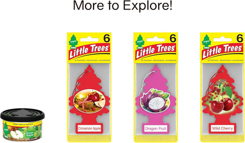 LITTLE TREES Air Fresheners Car Air Freshener. Hanging Tree Provides Long Lasting Scent for Auto or Home. Green Apple, 24 Air Fresheners...