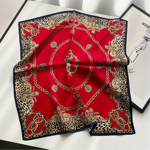 Aufeel Women's 100% Pure Mulberry Silk Small Square Scarf - Neckerchief Women - Silk Headscarf - 21" x 21"...