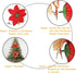 Sawowkuya 15 Pcs Red Gold Poinsettia Artificial Flowers Glitter Artificial Christmas Flowers Decorations with Clips for Xmas Tree Ornaments Weddin...