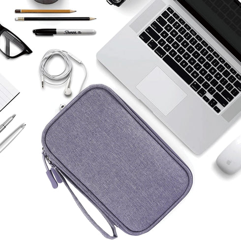 Electronics Organizer Travel Bag, Small Cable Organizer Case Waterproof Accessories Pouch, Travel Electronic Carrying Case for Cable, Cord, Charge...