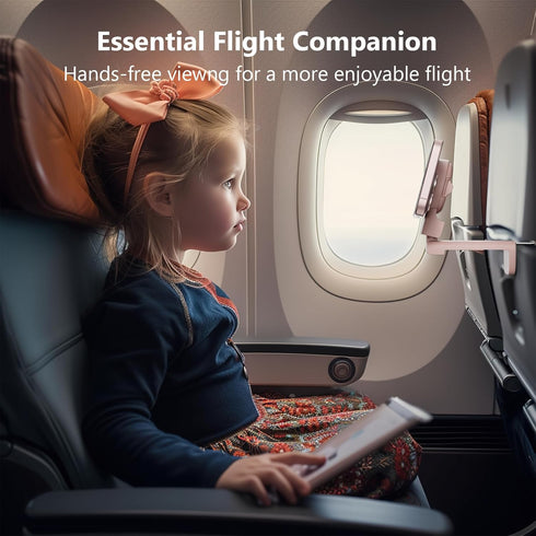 MiiKARE Airplane Travel Essentials Phone Holder for Magsafe, Universal Handsfree Phone Mount for Flying with 360 Degree Rotation, Travel Must Have...