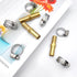3pcs 3/8"(10mm) Hose Repair Kit Hose Connector Barb Splicer Mender Hose Brass Barb Fitting Watertight Straight Hose Barb Connector with 6pcs Stain...
