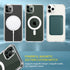 Clear Magnetic Case for iPhone 11 with Mag-Safe Wireless Charging, Soft Silicone TPU Bumper Cover, Thin Slim Fit Hard Back Shockproof Anti-Yellow ...