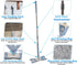 Flat X-Type Floor Mop Heads 360 Degree Squeeze Mop Hand-Free Wash Household Lazy Mop Home Cleaning Tool 2 Pads...