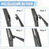 ACROPIX Rear Windshield Wiper Blade Arm Replacement Set OEM Quality Fit for Toyota Matrix 2009-2014 for Toyota Prius V 2012-2018 - Pack of 2...