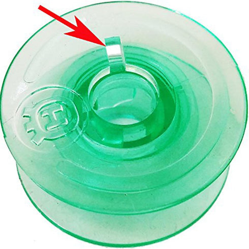 Box of 25 Clear GREEN Bobbins For Viking Husqvarna White Home #4125615-45 #4123078-G,HUSQVARNA VIKING Rose Designer Platinum Lily Series, Pfaff...
