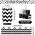 8 Style White and Black Bulletin Board Borders Back to School Bulletin Board Decorations School Classroom Decorations Board Trim for Classroom Sch...