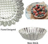 Set of 30, 3-3/4" Fluted Design Round Shape Non-stick Aluminum Tart Mold, Mini Pie Tin, Tartlet Pan...