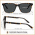 CARFIA Acetate Polarized Sunglasses for Women Small Face - AntiGlare UV400 Protection CA5354...