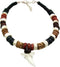 Genuine Mako Shark Tooth Anklet, Handcrafted Wooden Beads Anklet for Women Men Surfer Jewelry DA314-K...