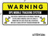 6pc GPS Tracking Anti Theft Stickers for Cars | GPS Tracker Decals for Vehicles VIN Cover and Car Security...