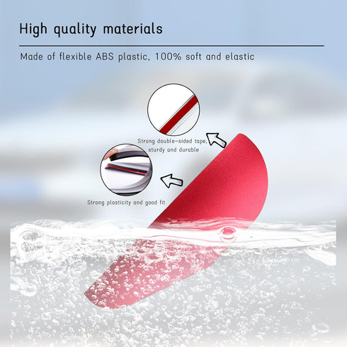 2 PCS Car Mirror Rain Visor Guard, Carbon Fiber Side Mirror Rain Visor Eyebrow, Waterproof Side Rear View Mirror Protecter, Universal Exterior Acc...