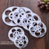 KALAIEN Rose Flower Cutters Set Gumpaste Flowers Modelling Tools for Cake Decorating Cookie Mold Sugarcraft Plunger Cutter Mold Set of 6...