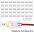 40 Pieces RGB LED Light Strip Connectors Unwired Gapless Solderless Adapter Terminal Extension Waterproof LED Light Adapter Transparent Led Strips...