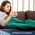Walensee Fleece Blanket Plush Throw Fuzzy Lightweight (Throw Size 50x60 Emerald Green) Super Soft Microfiber Flannel Blankets for Couch, Bed, Sofa...