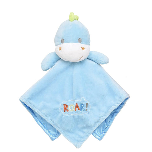Baby Starters 2-Piece Snuggle Buddy Toy Rattle and Plush Baby Blanket Gift Set for Newborns and New Moms (Blue Camo, Dino, 30"x34")...