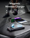 VRURC Wireless Portable Charger, 10000mAh Magnetic Power Bank, 3 in 1 Charger, 22.5W Fast Charing Battery Pack, 3 inputs 4 outputs Compatible with...