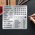 BENECREAT Month Metal Journal Stencil, Calendar Stainless Steel Stencil Template for Notebook Diary Scrapbook, DIY Drawing, Wood Burning, Engravin...