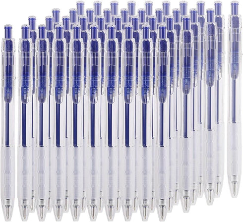 1901 Retractable Ballpoint Pen with Soft Grip, Fine Point 0.7mm, 40-Pack (Blue Ink)...