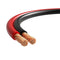Cables Direct Online Speaker Cable 25FT 14AWG 2 Conductors (14/2) CL3 Rated CCA (Copper Clad Aluminum) Black and Red Jacket Compatible with Low Vo...