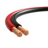 Cables Direct Online Speaker Cable 25FT 14AWG 2 Conductors (14/2) CL3 Rated CCA (Copper Clad Aluminum) Black and Red Jacket Compatible with Low Vo...