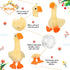 6 Pieces Goose Stuffed Animal 6.3 Inch Plush Goose Stuffed Goose White Light Yellow Stuffed Animal Toy Soft Stuffed Doll Birthday Gift for Christm...