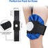DoeDoe Ice Bag Packs for Injuries Reusable, Refillable 3 Ice Packs (6"/9"/11") with Elastic 1 Breathable Wrap, Hot & Cold Therapy and Pain Relief ...